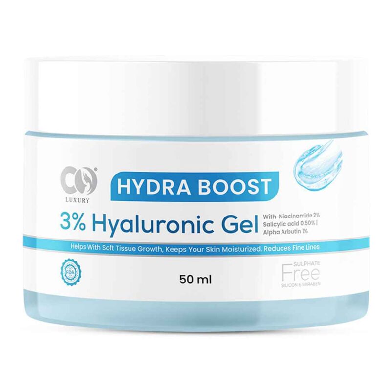 Co luxury Hydra Boost Face Gel 3% Hyaluronic Gel with 2% Niacinamide and 1% Alpha arbutin - Image 2