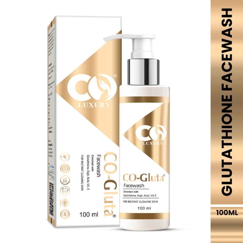 Co Luxury Gluta Face Wash with Kojic Acid, Glycolic Acid & Vitamin C