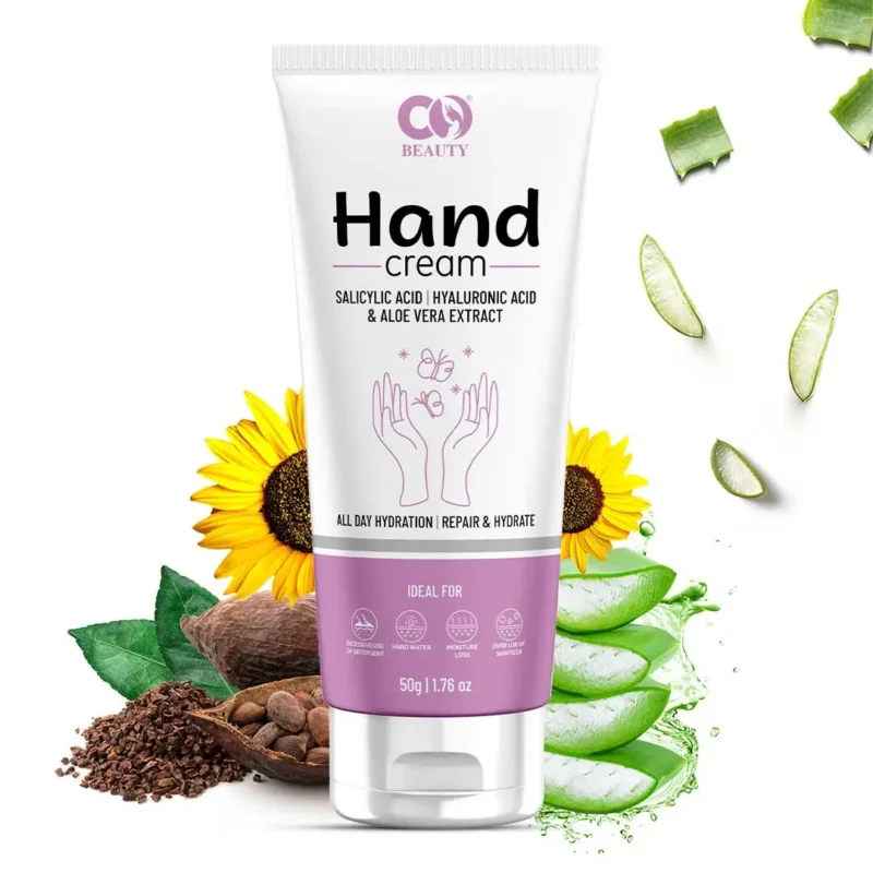 CO Beauty Hand Cream | Hyaluronic & Salicylic Acid | For Dry,Rough & Itchy Hands - Image 2