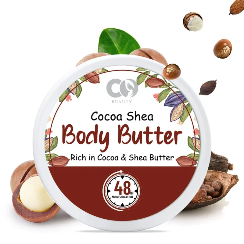 CO Beauty Cocoa & Shea Body Butter | 48Hrs Moisturisation | Reduces Stretch Marks  (200 g) - Image 2