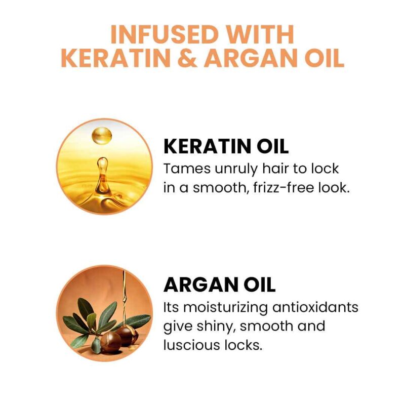 Co-Luxury Kerasmooth Shampoo with Keratin and Argan Oil- For All Hair Types - Image 2