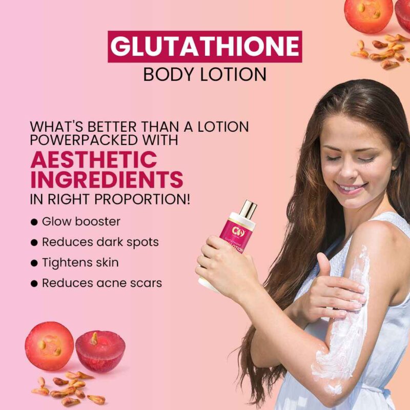Co Luxury Glutathione Hydrating Body Lotion with Kojic Acid & Grapeseed Essential Oil For All Skin Types - Image 2