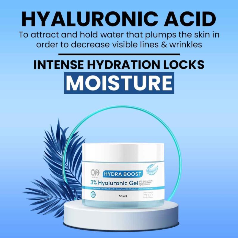 Co luxury Hydra Boost Face Gel 3% Hyaluronic Gel with 2% Niacinamide and 1% Alpha arbutin - Image 5