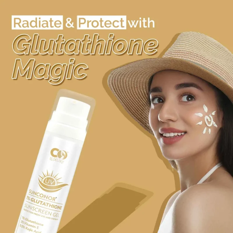 Co Luxury 1% Glutathione Sunscreen SPF 50 PA++++| Skin Brightening| Anti Ageing| Reduce PIgmentation - Image 5
