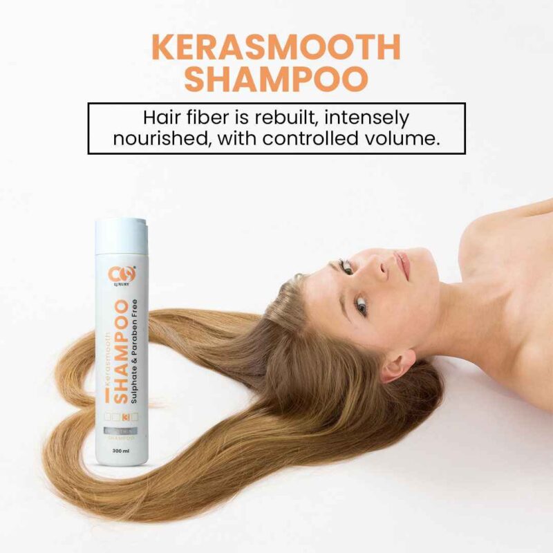 Co-Luxury Kerasmooth Shampoo with Keratin and Argan Oil- For All Hair Types - Image 3