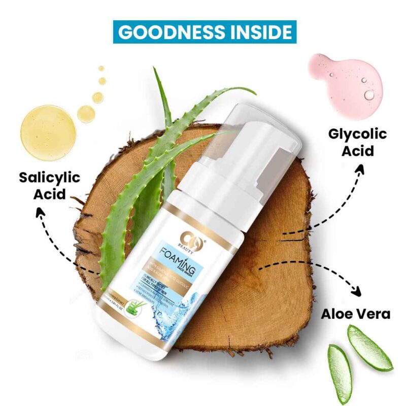 Co Beauty Foaming Face Wash With Salicylic & Glycolic Acid - Image 6