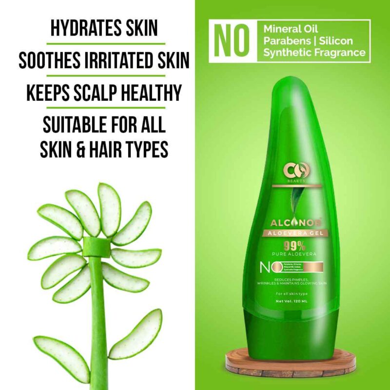 Co Beauty Alconor Natural Aloevera Gel With Glycerine ( 99% Aloevera) - Image 6