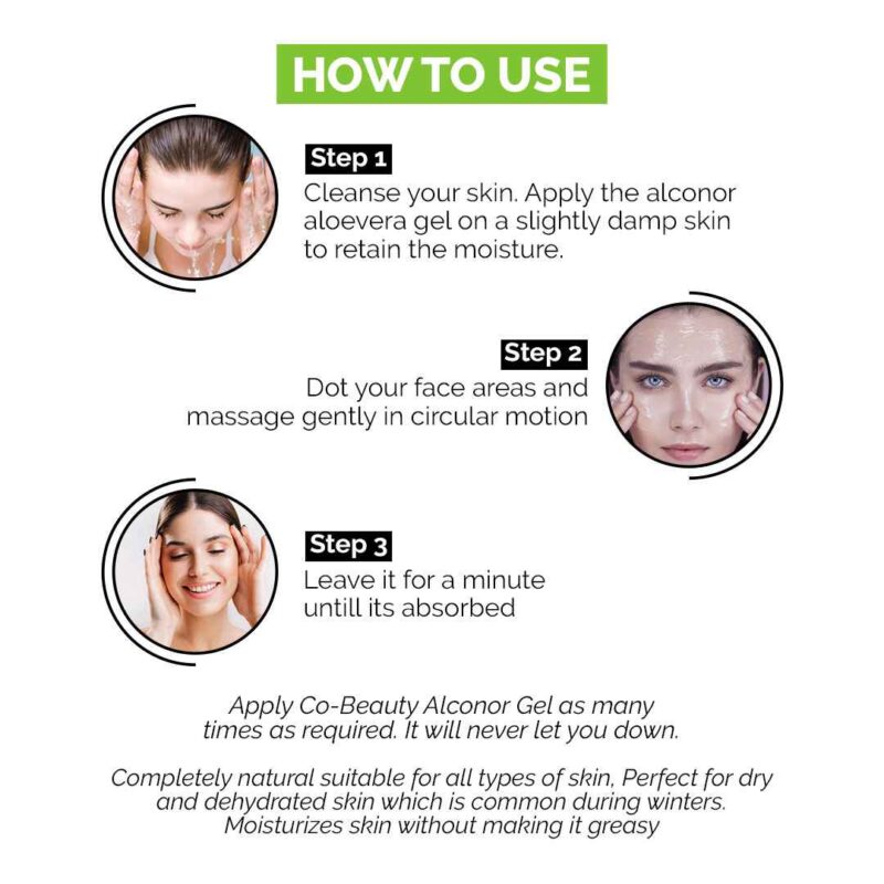 Co Beauty Alconor Natural Aloevera Gel With Glycerine ( 99% Aloevera) - Image 7