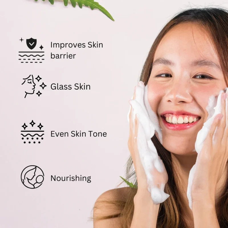 CO Beauty Glass Skin Facewash | Rice Water & Ceramide - Image 3