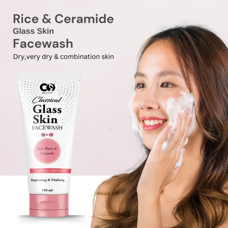 CO Beauty Glass Skin Facewash | Rice Water & Ceramide - Image 4