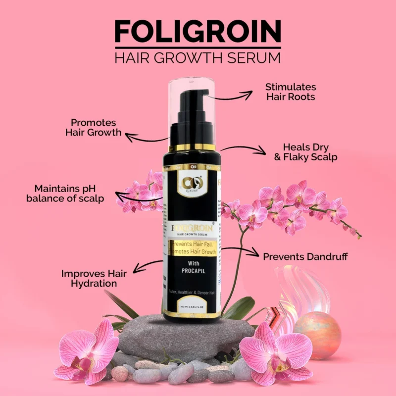 Co-Luxury Foligroin Hair Serum With Procapil For Healthier Strong And Frizz-Free Hair - Image 4