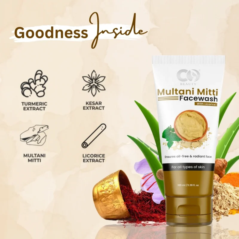 CO Beauty Multani Mitti Facewash - Image 4
