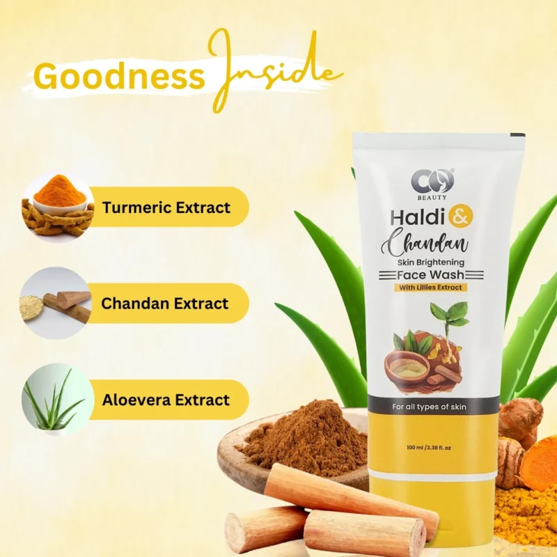 CO Beauty Haldi Chandan Facewash - Image 3
