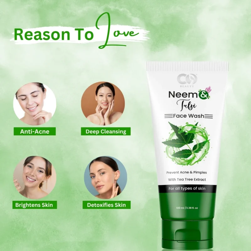 CO Beauty Neem Tulsi Facewash - Image 4