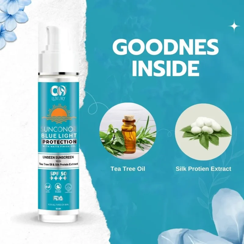 Co Luxury Sunconor Blue Light & UV Protection Lotion with Matte Finish (SPF 50 PA) - Image 3